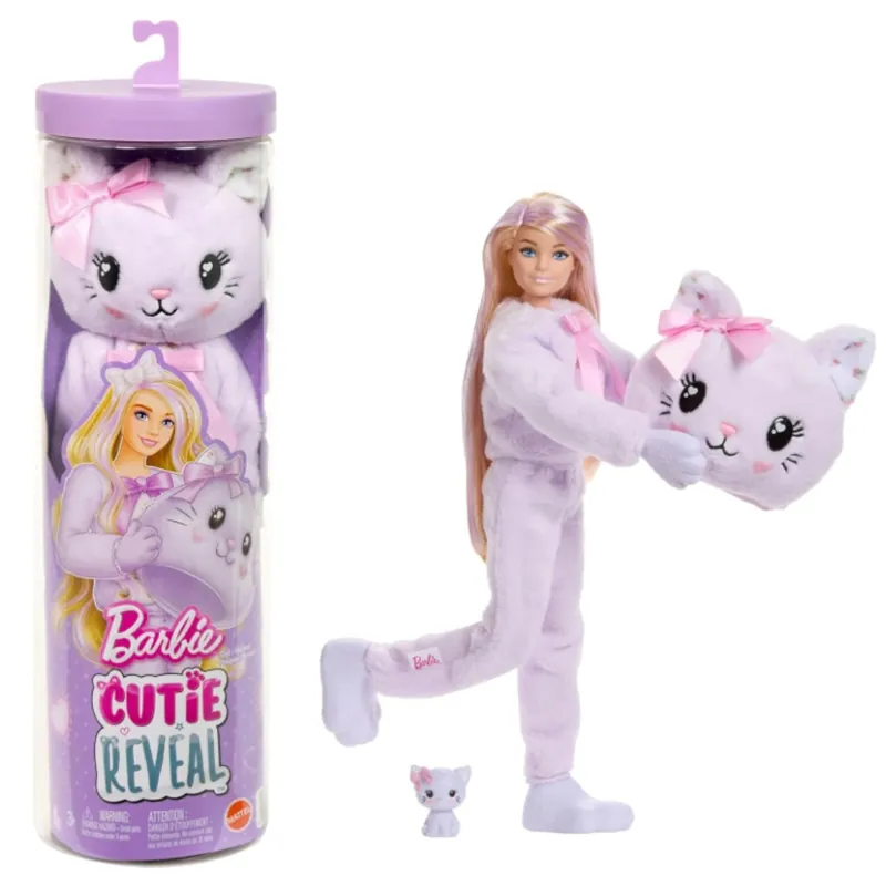 Barbie Cutie Reveal meglepetés baba - Cica - Mattel Végkiárusítás