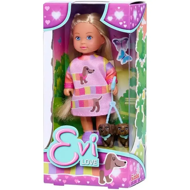 Korlátozott ajánlat Evi Love Évi baba két kiskutyussal - Simba toys