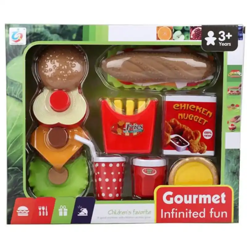 Biztonságos vásárlás Gourmet hamburgeres élelmiszer készlet