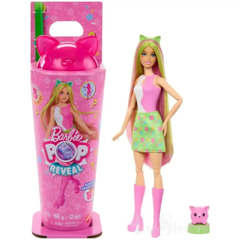Gyors kiszállítás Barbie Slime Reveal Állati Buli - Cica játékszett – Mattel