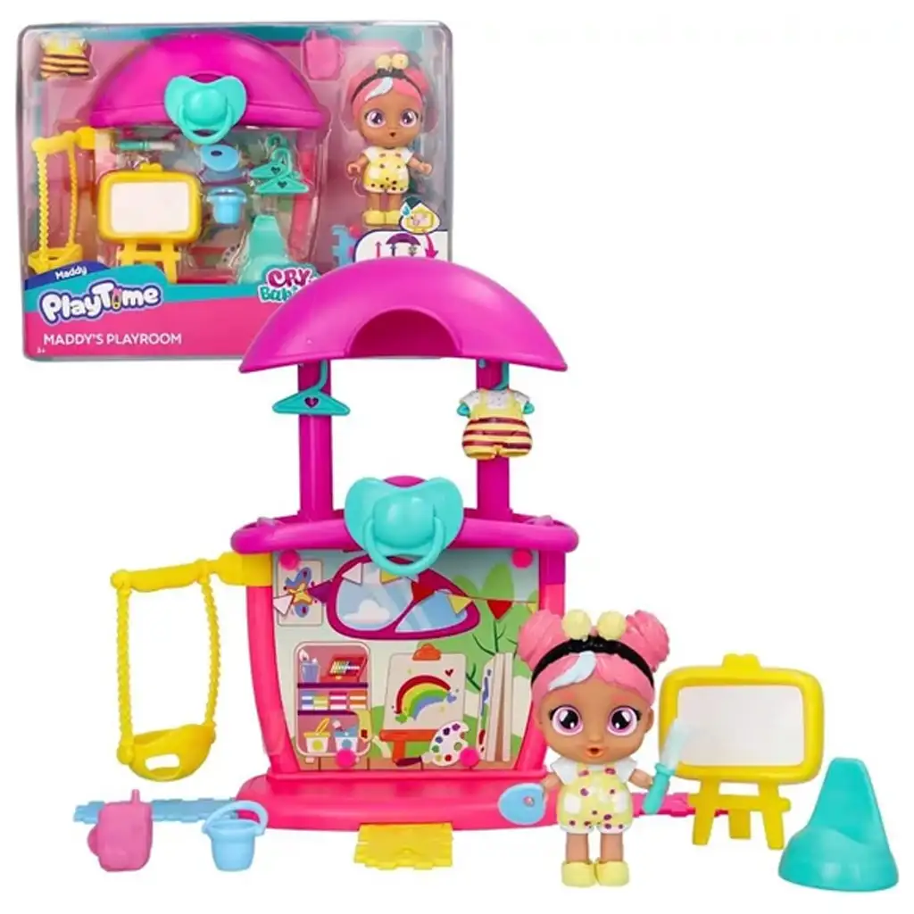 Árcsökkenés Cry Babies Playtime - Maddy játszószobája játékszett