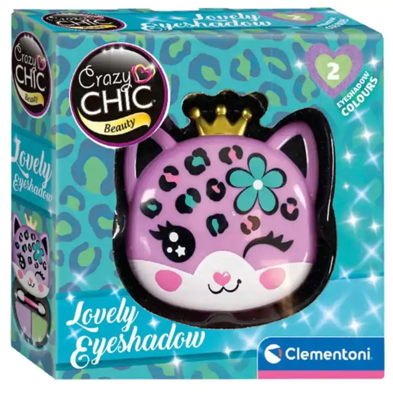 Crazy Chic Szemhéjfesték és applikátor leopárd alakú tárolóban - Clementoni Akciós ár