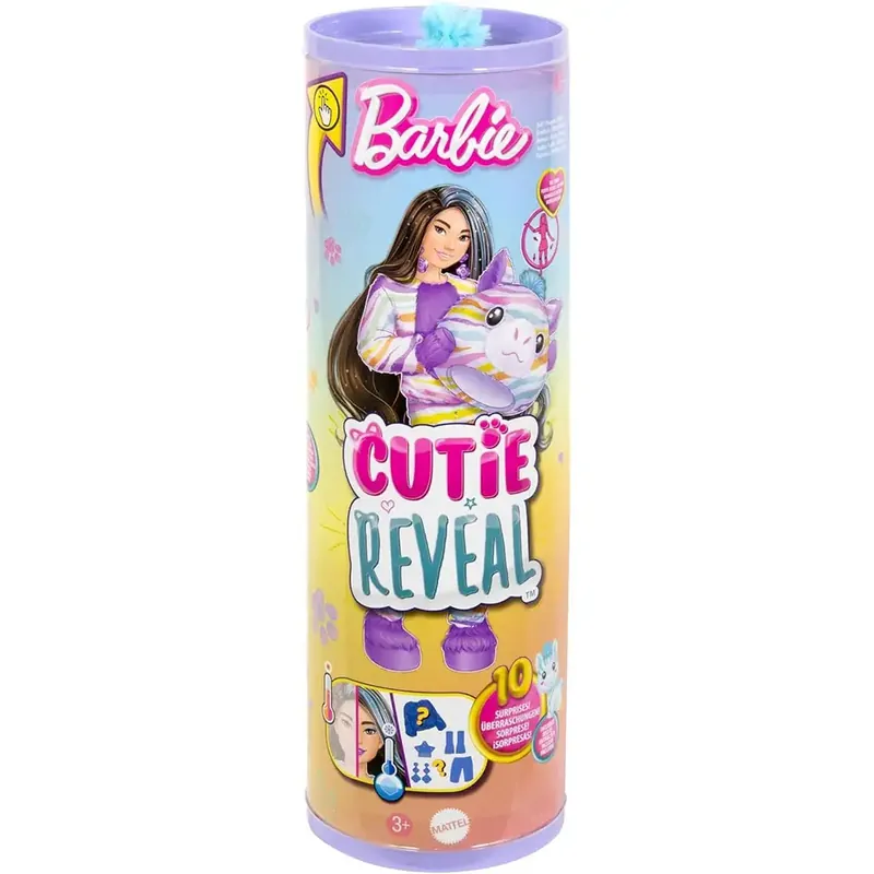 Barbie Cutie Reveal Meglepetés baba - Zebra - Mattel Szezonális akció