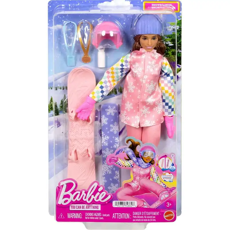 Barbie 65. évfordulós karrierbaba - Snowboardos baba - Mattel Alacsony ár