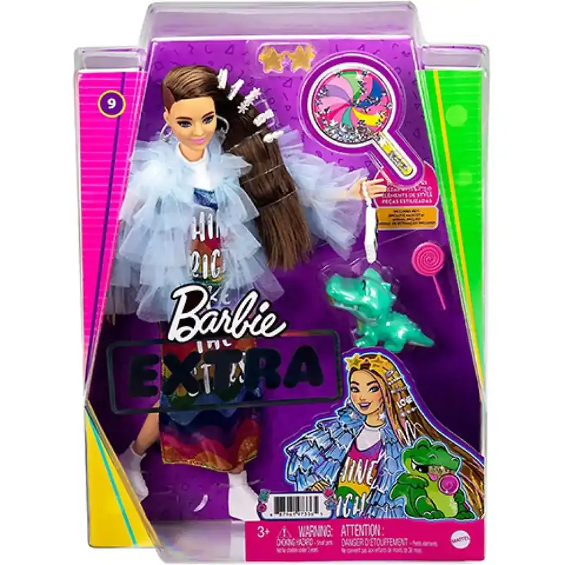 Barbie Extravagáns baba szivárványos ruhában - Mattel Legnépszerűbb