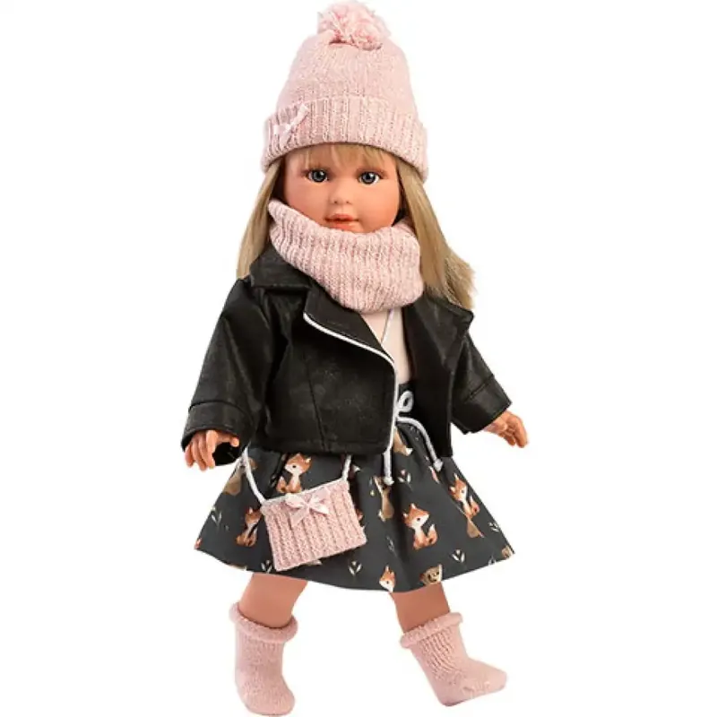 Llorens Carla 40cm-es baba fekete kabátban Nézd meg most