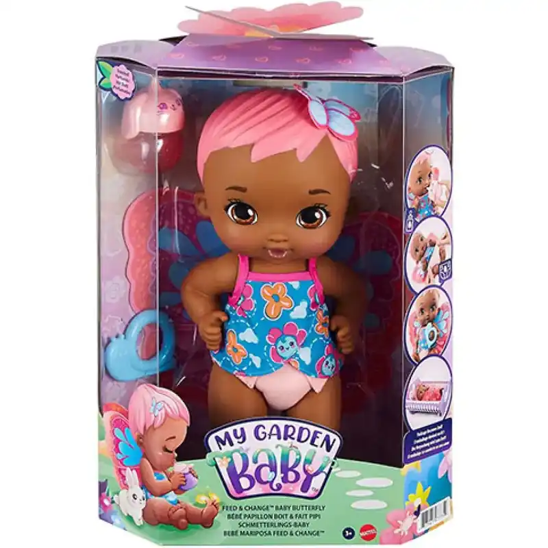 Végkiárusítás My Garden Baby Édi-Bébi gondoskodás pillangó baba 30cm - Mattel