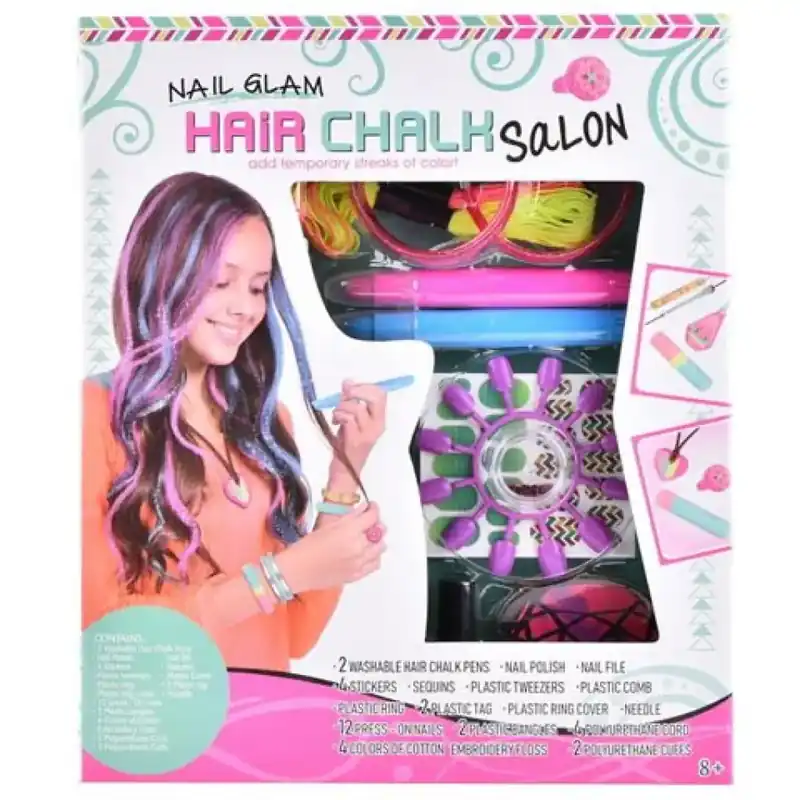 Szuper ajánlat Hair Chalk szépség szett hajkrétával és kiegészítőkkel