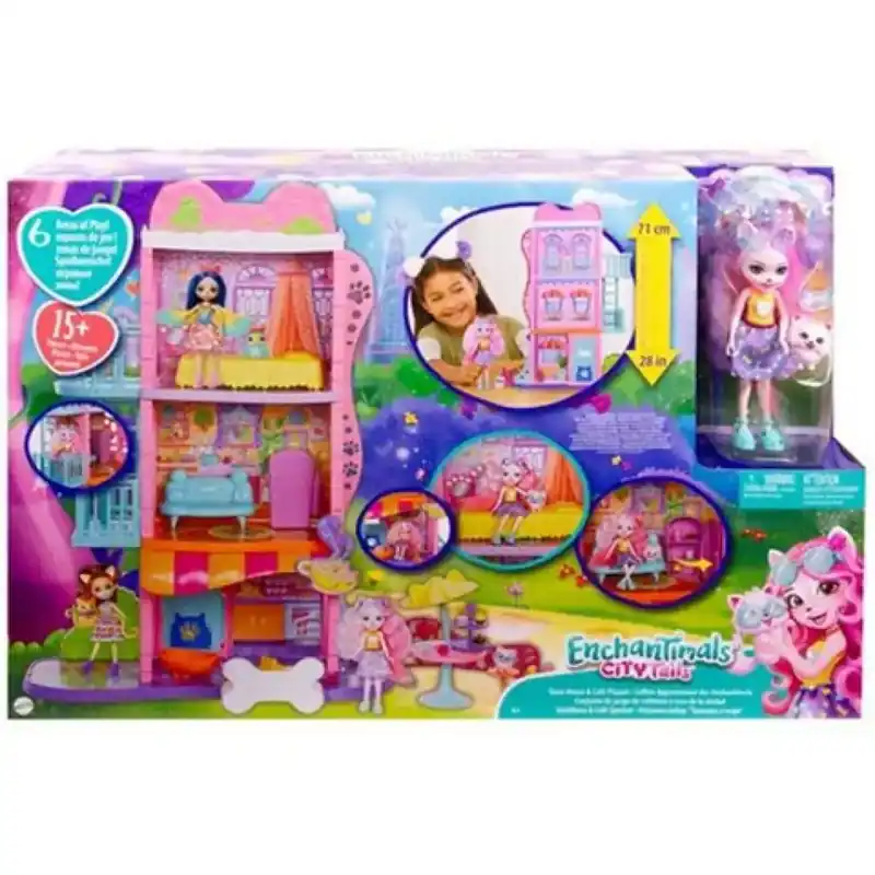 Enchantimals Városi toronyház játékszett - Mattel Népszerű