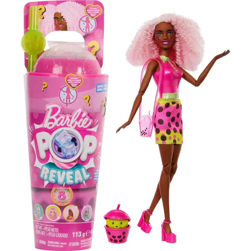 Szezonális akció Barbie Slime Reveal Bubi buli Rózsaszín baba - Mattel