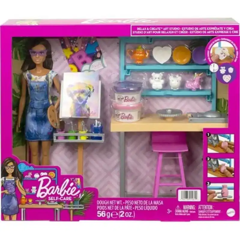 Ajánlat Barbie Feltöltődés műterem játékszett babával - Mattel