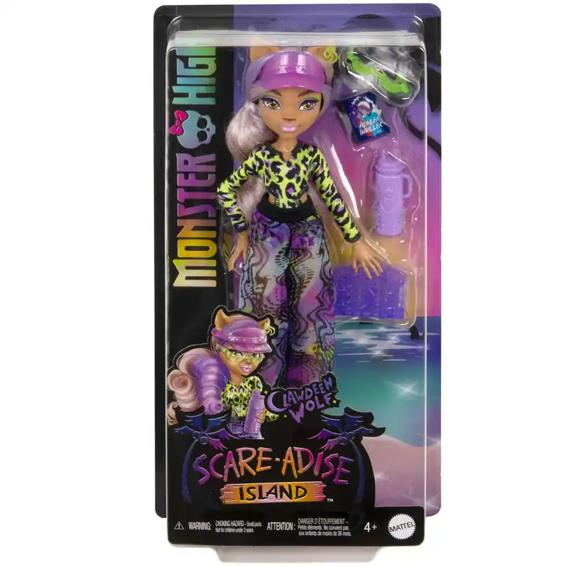 Monster High Scare-adise Island – Clawdeen Wolf baba kiegészítőkkel - Mattel Olcsóbb