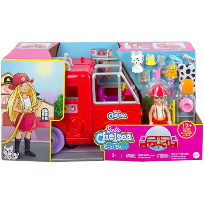 Vásárlói kedvenc Barbie Chelsea tűzoltóautó játékszett - Mattel