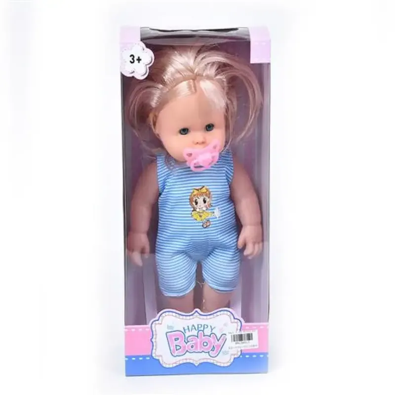 Szőke hajú baba hanggal és cumival 35cm Árcsökkenés