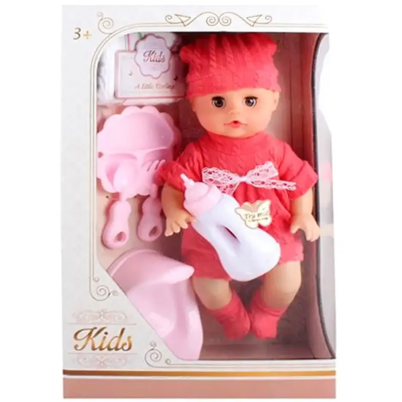Pisilő baba hanggal és kiegészítőkkel 33cm Prémium