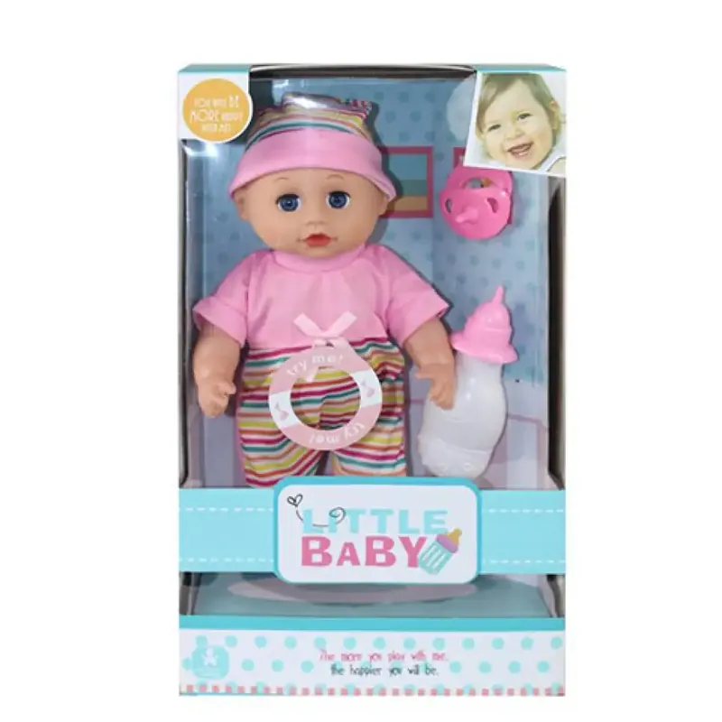 Baba rózsaszín pólóban kiegészítőkkel 30cm-s Kihagyhatatlan ajánlat
