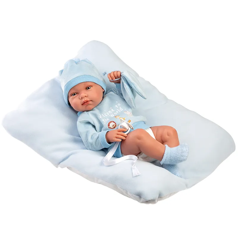 Csak ma Llorens Tino 43cm-es újszülött baba párnával