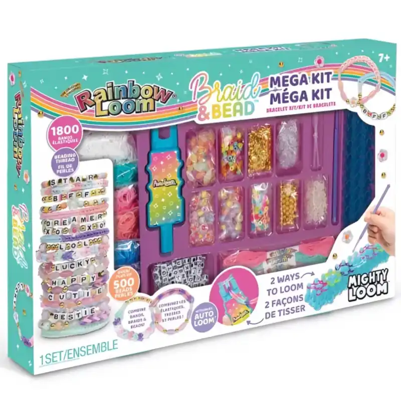Rainbow Loom Óriás gumikarkötő és gyöngyfűző készlet Szuper ajánlat