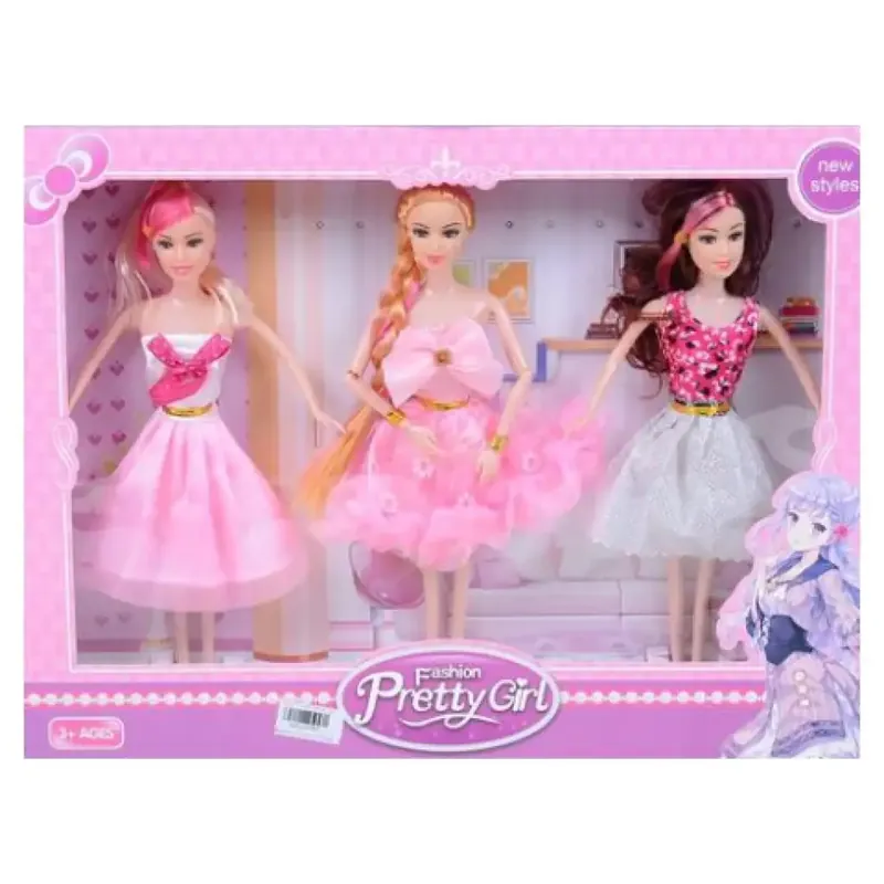 Fashion Girl 3db-os divat baba szett 30cm-es Olcsó