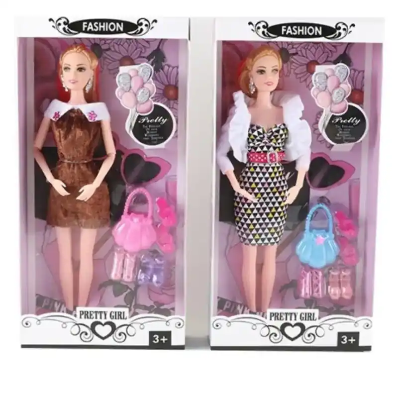 Expressz kézbesítés Pretty Girl Divat baba szett kiegészítőkkel több változatban 30cm-es