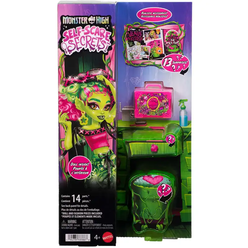 Akció Monster High Rémségápolás Venus McFlytrap baba kiegészítőkkel - Mattel