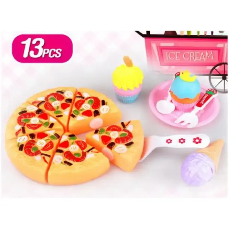 Nézd meg most Pizza játékszett édességekkel 13db-os