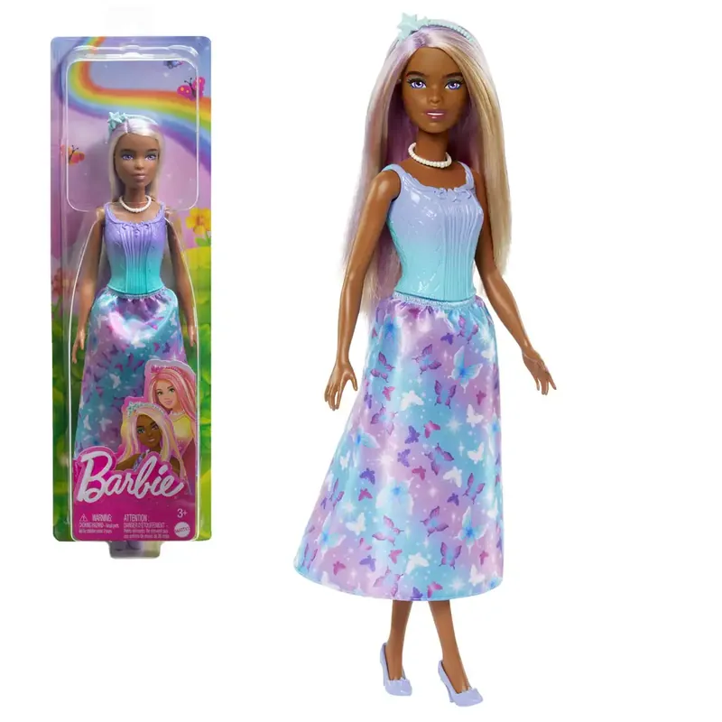 Barbie Dreamtopia Hercegnő baba kék-lila pillangós ruhában - Mattel Nézd meg most