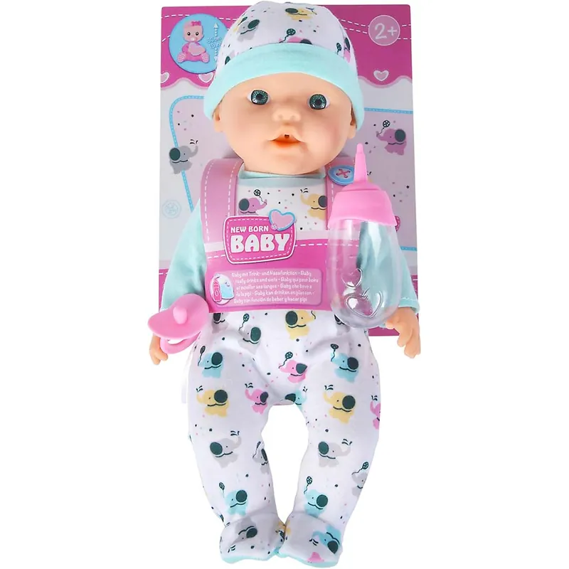 Ajánlat New Born Baby cumisüveges baba elefántos ruhában - Simba Toys