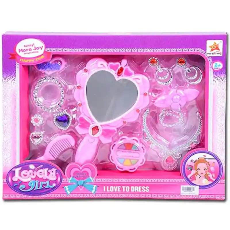 Outlet Lovely Girl szépségszett világító tükörrel