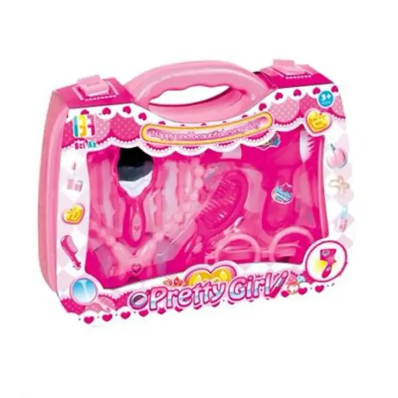 Szuper ajánlat Pretty Girl pink szépségszett hordozható bőröndben szemüveggel és kiegészítőkkel