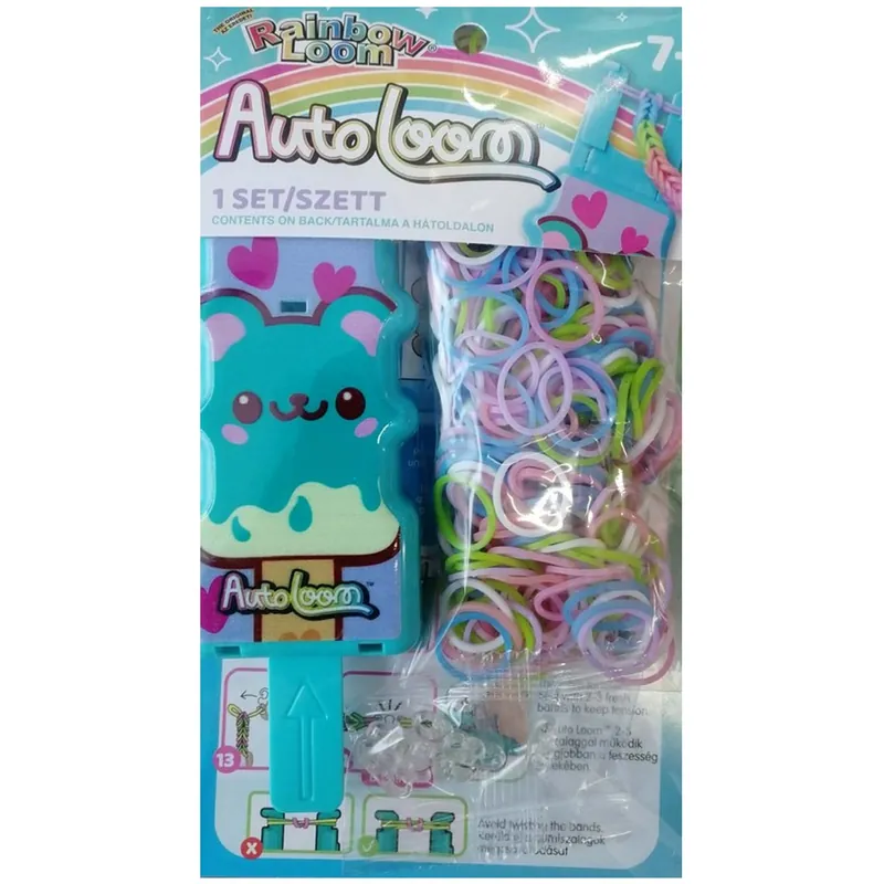 Expressz szállítás Rainbow Loom Auto Loom gumikarkötőfűző kezdő szett