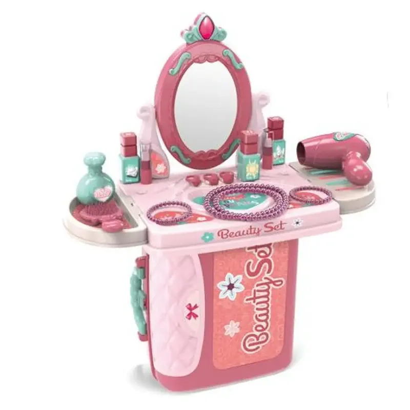 Bestseller Pink 3az1-ben hordozható szépségszett bőröndben