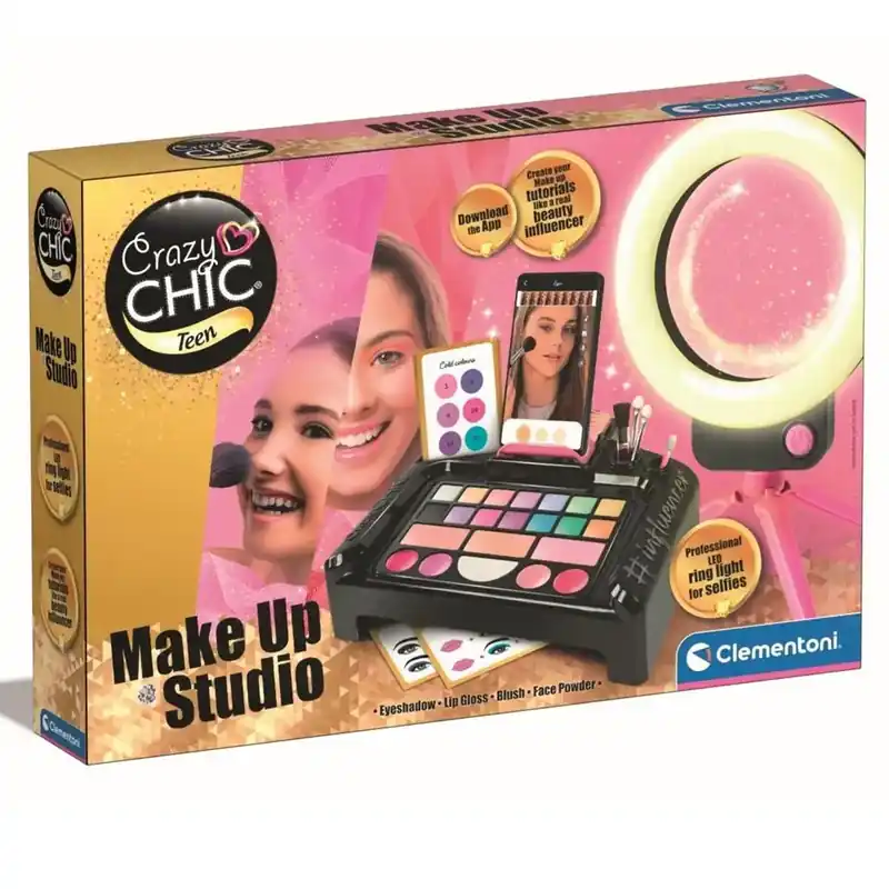 Crazy Chic Influenszer szépség stúdió szett - Clementoni Különleges ajánlat