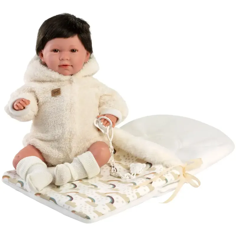 Llorens Mimi Llorana 42cm-es baba hanggal és hálózsákkal Korlátozott ajánlat