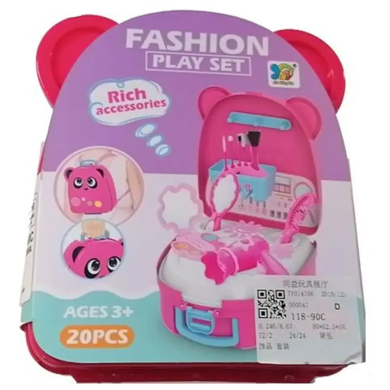 Újdonság Szépség szett macis pink tárolóban