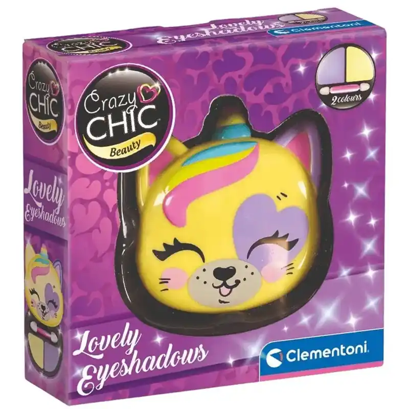 Crazy Chic Szemhéjfesték és applikátor tigris alakú tárolóban - Clementoni Végkiárusítás