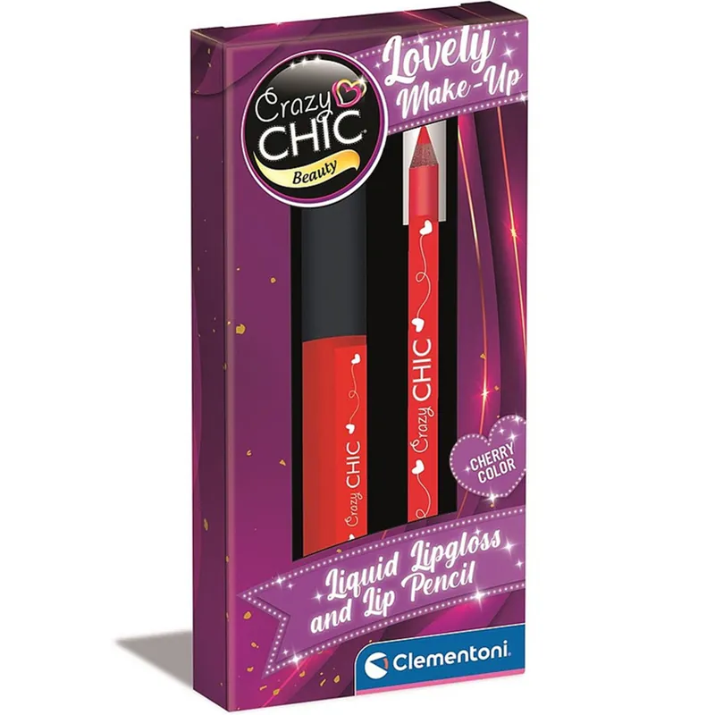 Crazy Chic Cherry szájfény és szájkontúrceruza szett - Clementoni Olcsóbb