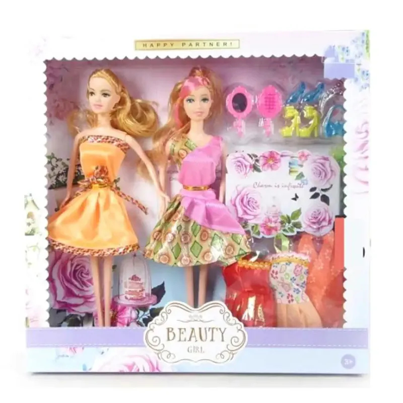 Gyors kiszállítás Beauty Girl Best Friends divat baba szett kiegészítőkkel