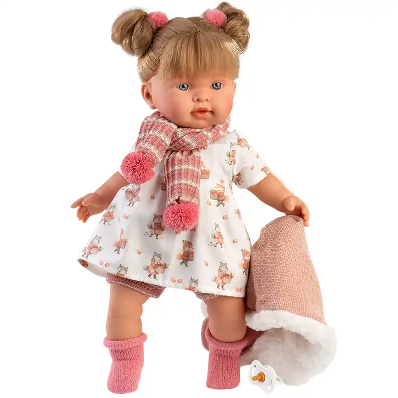 Népszerű Llorens Alexandra 42cm-es síró baba cumival állatos ruhában