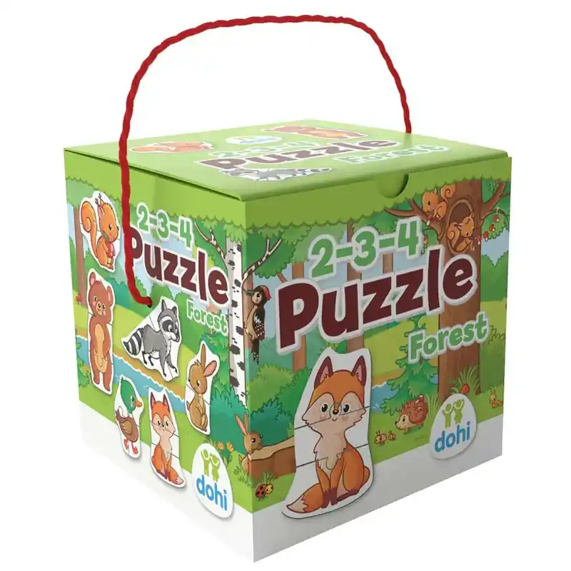 Vásárlói kedvenc 2-3-4 Darabos Puzzle - Erdő állatai