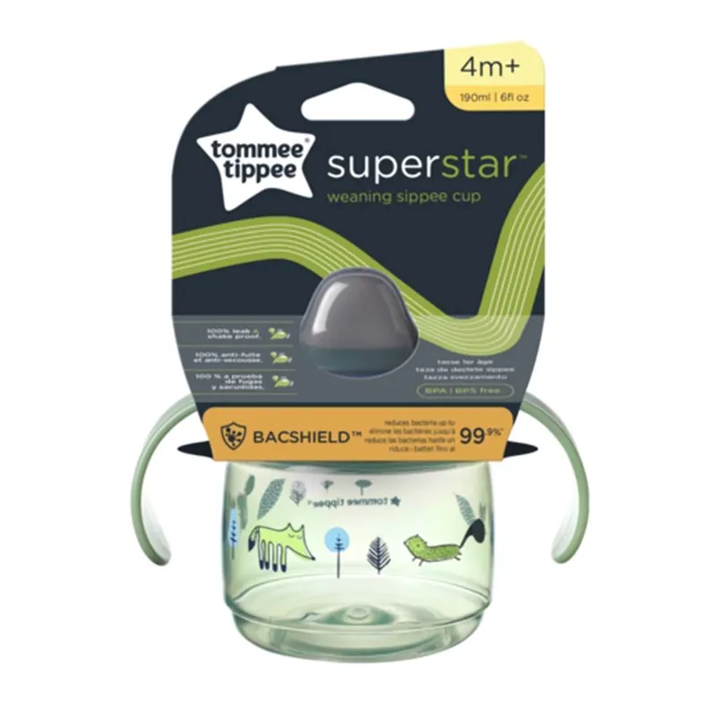 Tommee Tippee Superstar Itatópohár zöld színben 190ml (4 hó+) Legnépszerűbb