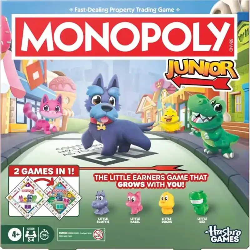 Monopoly Junior állatfigurás társasjáték - Hasbro Újdonság