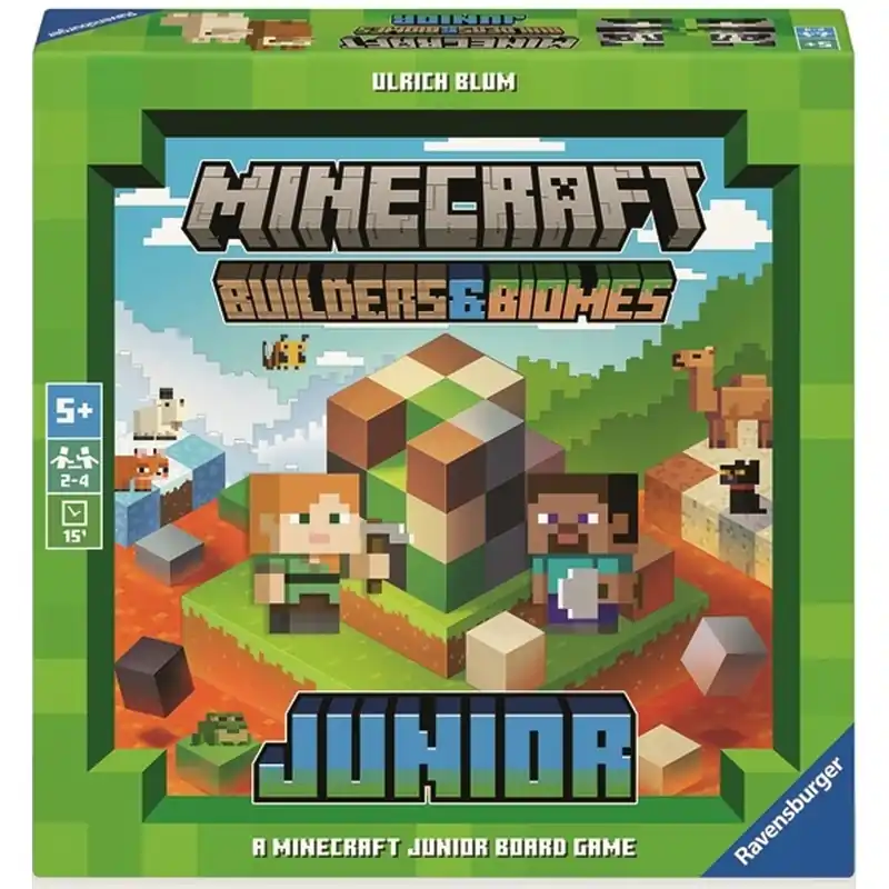 Minecraft Builders Biomes junior társasjáték - Ravensburger Biztonságos vásárlás