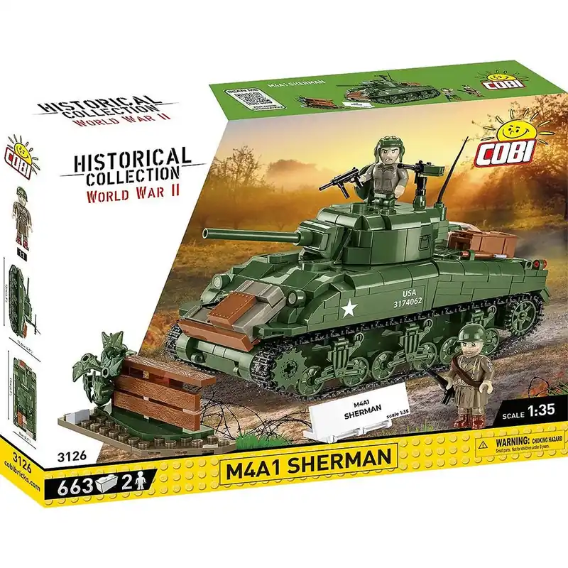 Vedd meg most COBI M4A1 Sherman tank építőjáték (3126)