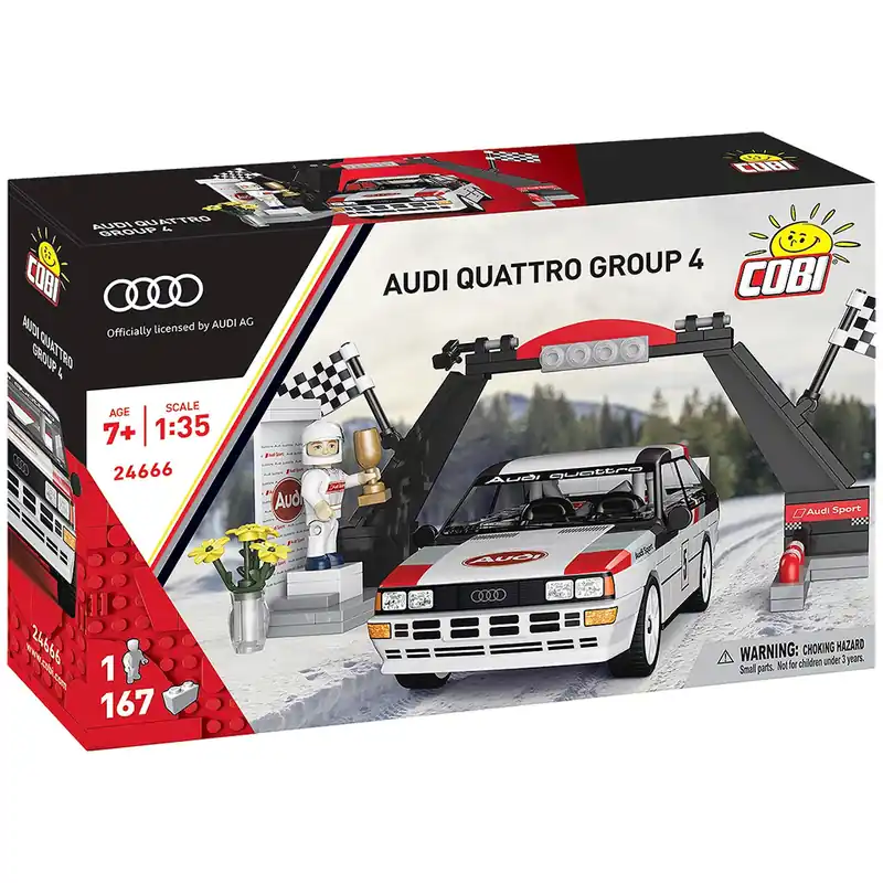 Exkluzív ajánlat COBI Audi Quattro Group 4 autó építőjáték (24666)
