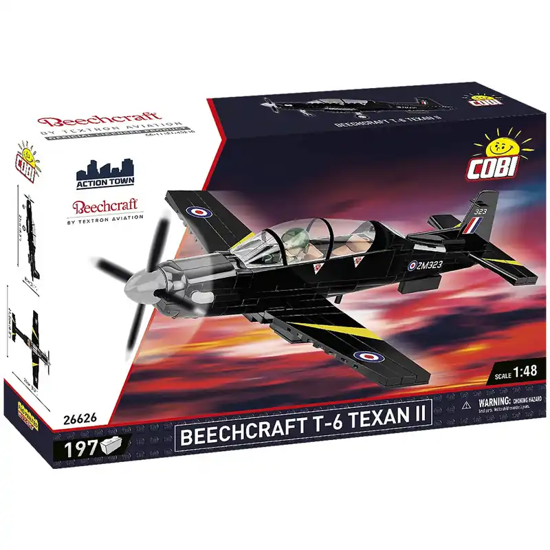 COBI Beechcraft T-6 Texan II fekete építőjáték (26626) Vásárlói kedvenc