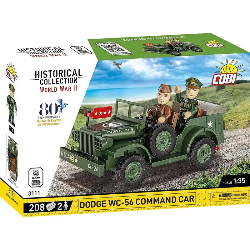 Ne maradj le COBI Dodge WC-56 Command Car harckocsi építőjáték (3111)