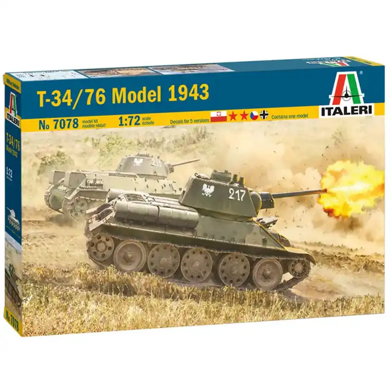 Italeri 1/72 T-34/76 Model 1943 tank makett Vedd meg most