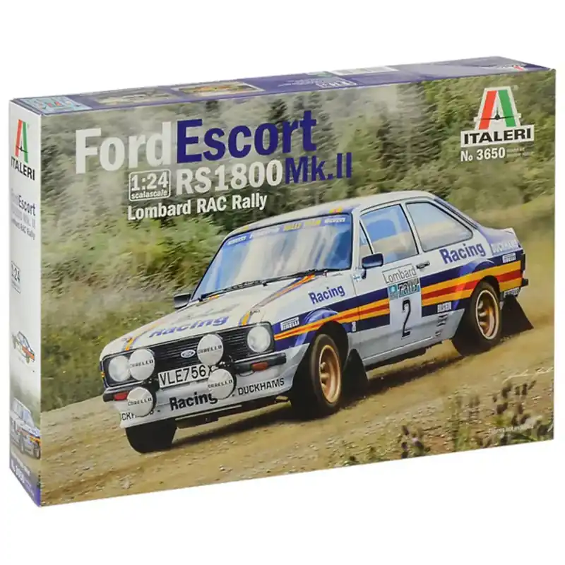 Korlátozott ajánlat Italeri 1/24 Ford Escort RS1800 Mk.II Rally autómakett