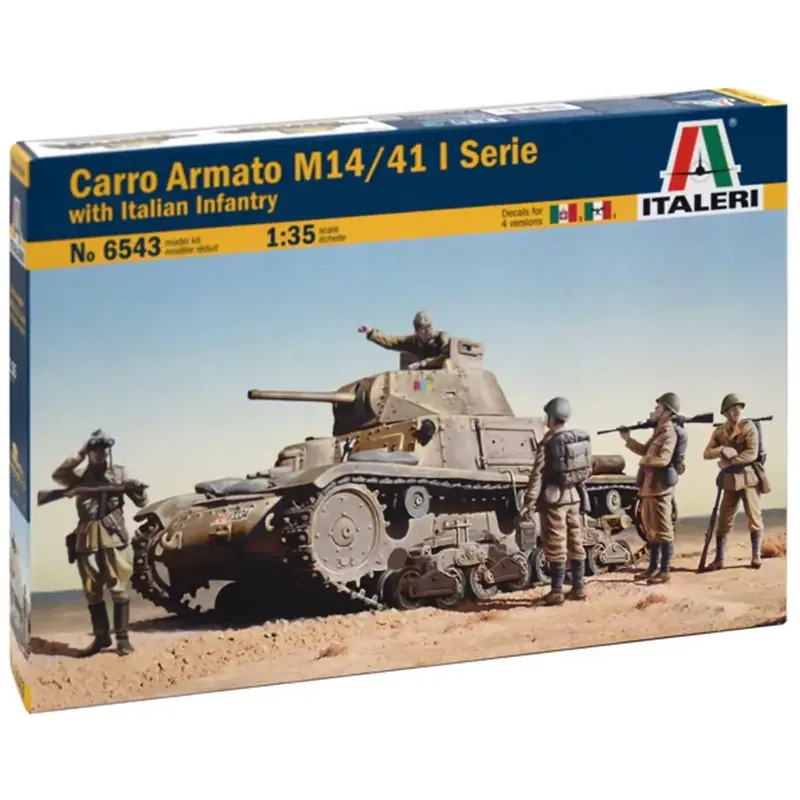 Italeri 1/35 Carro Armato M14/41 I Serie harckocsi makett Biztonságos fizetés